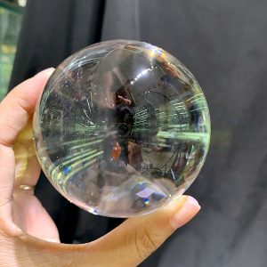 BI CẦU THẠCH ANH TRẮNG TRONG VIP, ĐK: 7.9cm, KL: 659g