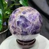 Bi cầu Thạch Anh Tím Vân - Dream Amethyst, ĐK: 14cm, KL: 3.754kg