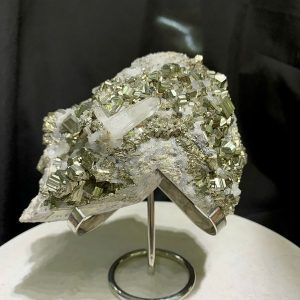TINH THỂ ĐÁ VÀNG GĂM - PYRITE CHẤT LƯỢNG CAO KT: 14.3x11.8cm, KL: 1.104kg