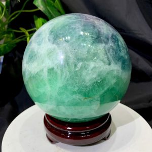 Alternative view of Bi Cầu Fluorite Xanh - Green Fluorite, ĐK: 15.4cm, KL: 5.944kg