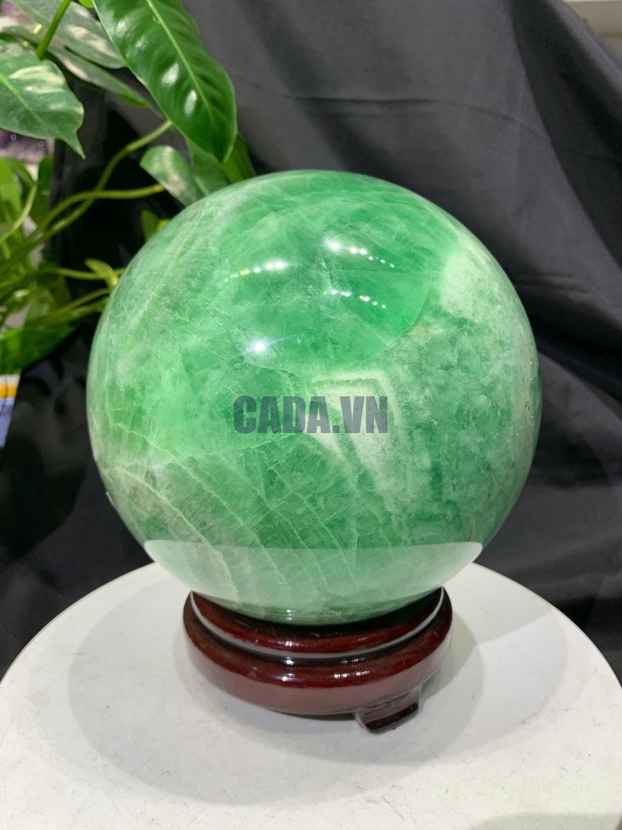 Bi Cầu Fluorite Xanh - Green Fluorite, ĐK: 16.2cm, KL: 6.938kg