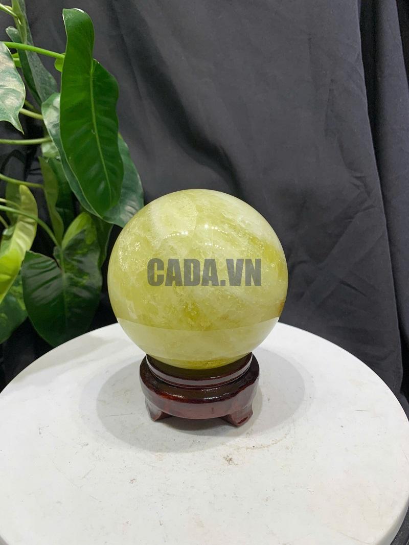 BI CẦU THẠCH ANH VÀNG, ĐK: 9.7cm – KL: 1.25kg