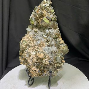 TINH THỂ ĐÁ VÀNG GĂM - PYRITE CHẤT LƯỢNG CAO KT: 20x13cm, KL: 1.41kg