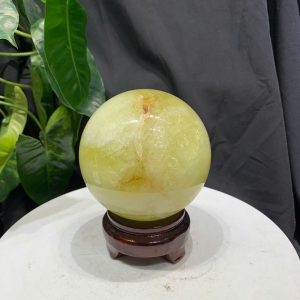 BI CẦU THẠCH ANH VÀNG, ĐK: 9.7cm – KL: 1.25kg