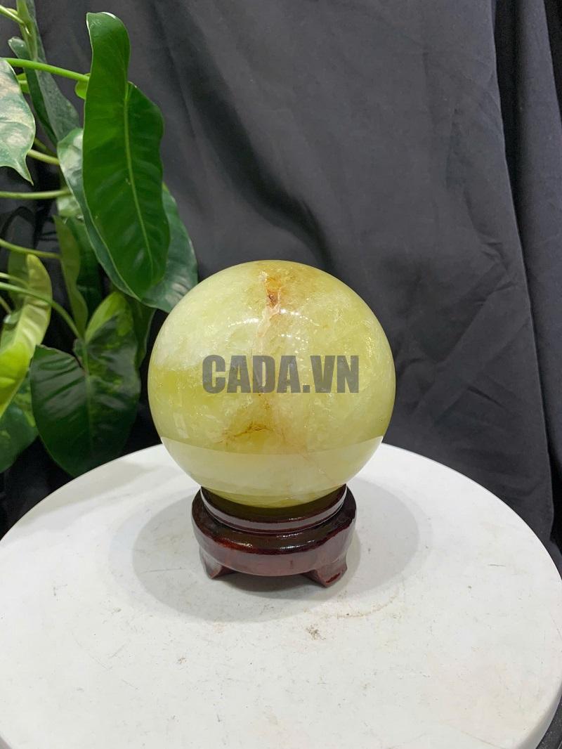 BI CẦU THẠCH ANH VÀNG, ĐK: 9.7cm – KL: 1.25kg