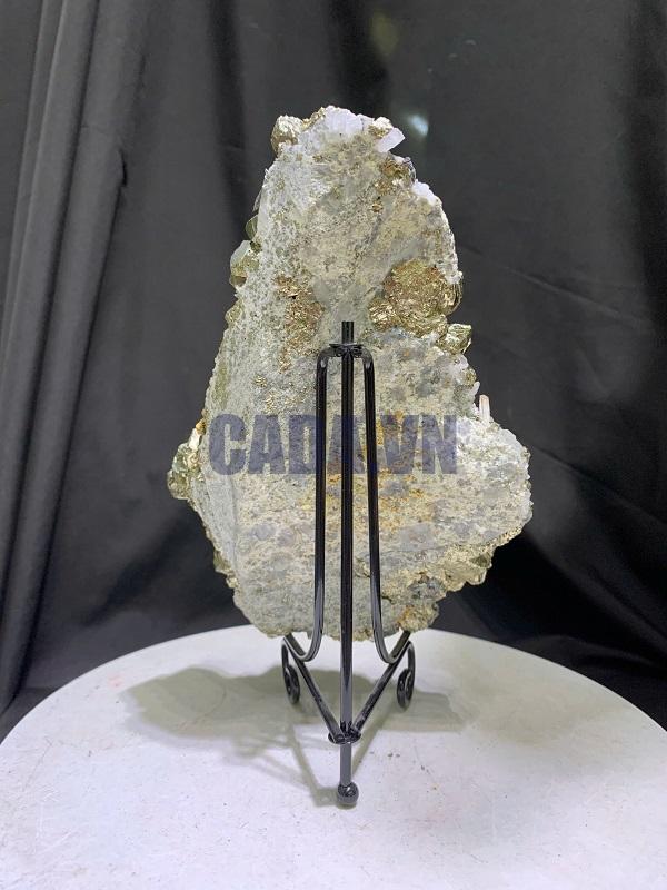 TINH THỂ ĐÁ VÀNG GĂM - PYRITE CHẤT LƯỢNG CAO KT: 20x13cm, KL: 1.41kg