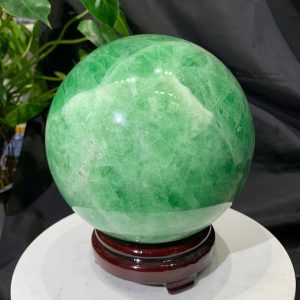 Bi Cầu Fluorite Xanh - Green Fluorite, ĐK: 16.2cm, KL: 6.938kg