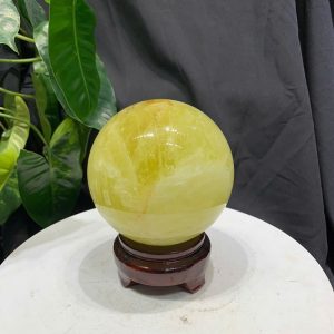 BI CẦU THẠCH ANH VÀNG, ĐK: 9.7cm – KL: 1.25kg