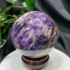 Bi cầu Thạch Anh Tím Vân - Dream Amethyst, ĐK: 13.6cm, KL: 3.338kg