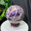 Bi cầu Thạch Anh Tím Vân - Dream Amethyst, ĐK: 14.6cm, KL: 4.208kg