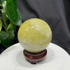 BI CẦU THẠCH ANH VÀNG, ĐK: 10cm – KL: 1.398kg