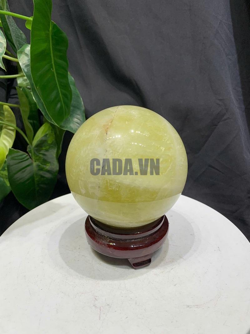 BI CẦU THẠCH ANH VÀNG, ĐK: 10.2cm – KL: 1.436kg