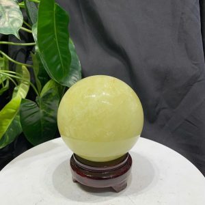 BI CẦU THẠCH ANH VÀNG, ĐK: 9.07cm – KL: 1.012kg
