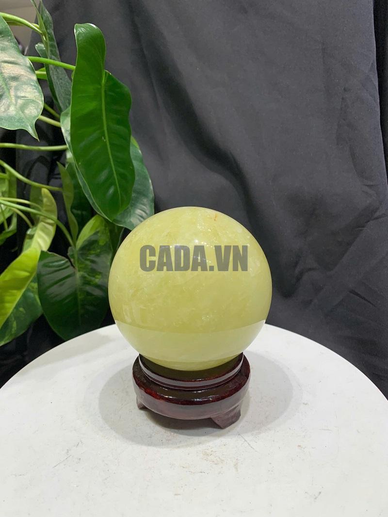 BI CẦU THẠCH ANH VÀNG, ĐK: 9.07cm – KL: 1.012kg