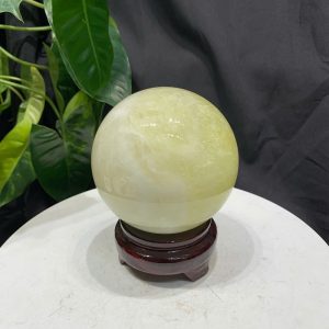 BI CẦU THẠCH ANH VÀNG, ĐK: 9.07cm – KL: 1.012kg