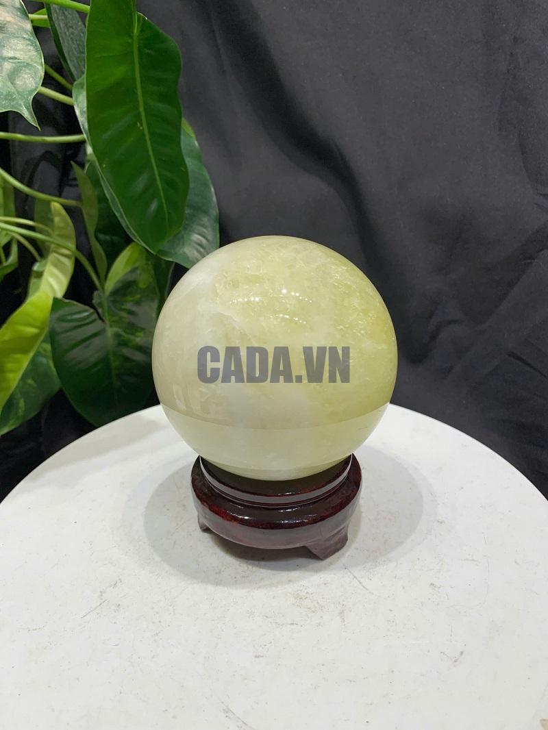 BI CẦU THẠCH ANH VÀNG, ĐK: 9.07cm – KL: 1.012kg
