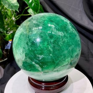 Bi Cầu Fluorite Xanh - Green Fluorite, ĐK: 16.8cm, KL: 7.7kg