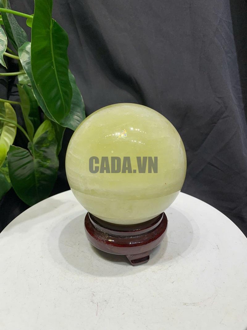 BI CẦU THẠCH ANH VÀNG, ĐK: 10.2cm – KL: 1.436kg