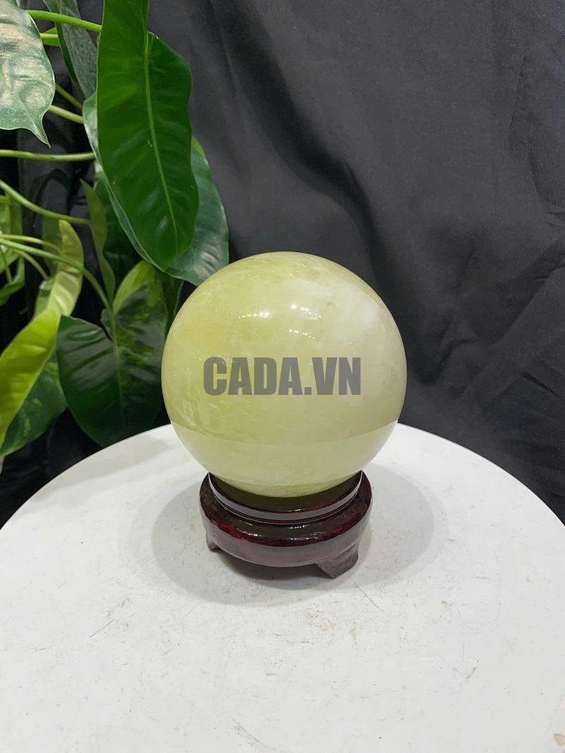 BI CẦU THẠCH ANH VÀNG, ĐK: 9.07cm – KL: 1.012kg