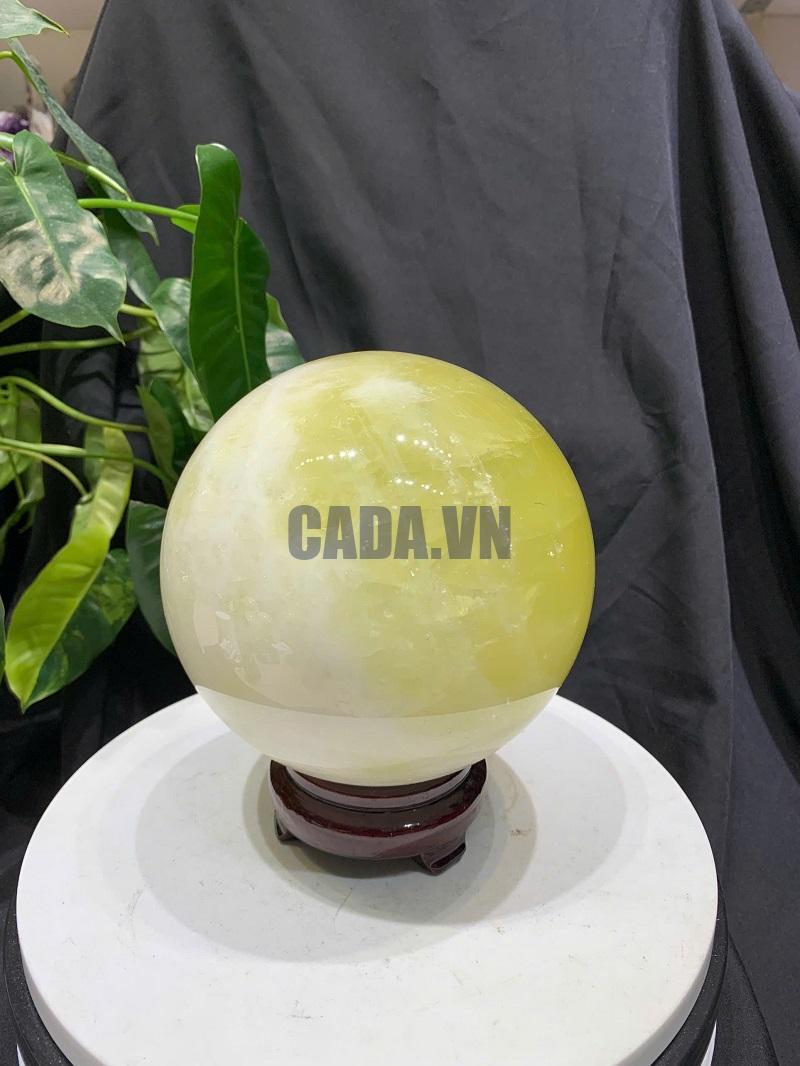 BI CẦU THẠCH ANH VÀNG, ĐK: 14cm – KL: 3.77kg