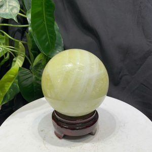 BI CẦU THẠCH ANH VÀNG, ĐK: 9.2cm – KL: 1.096kg