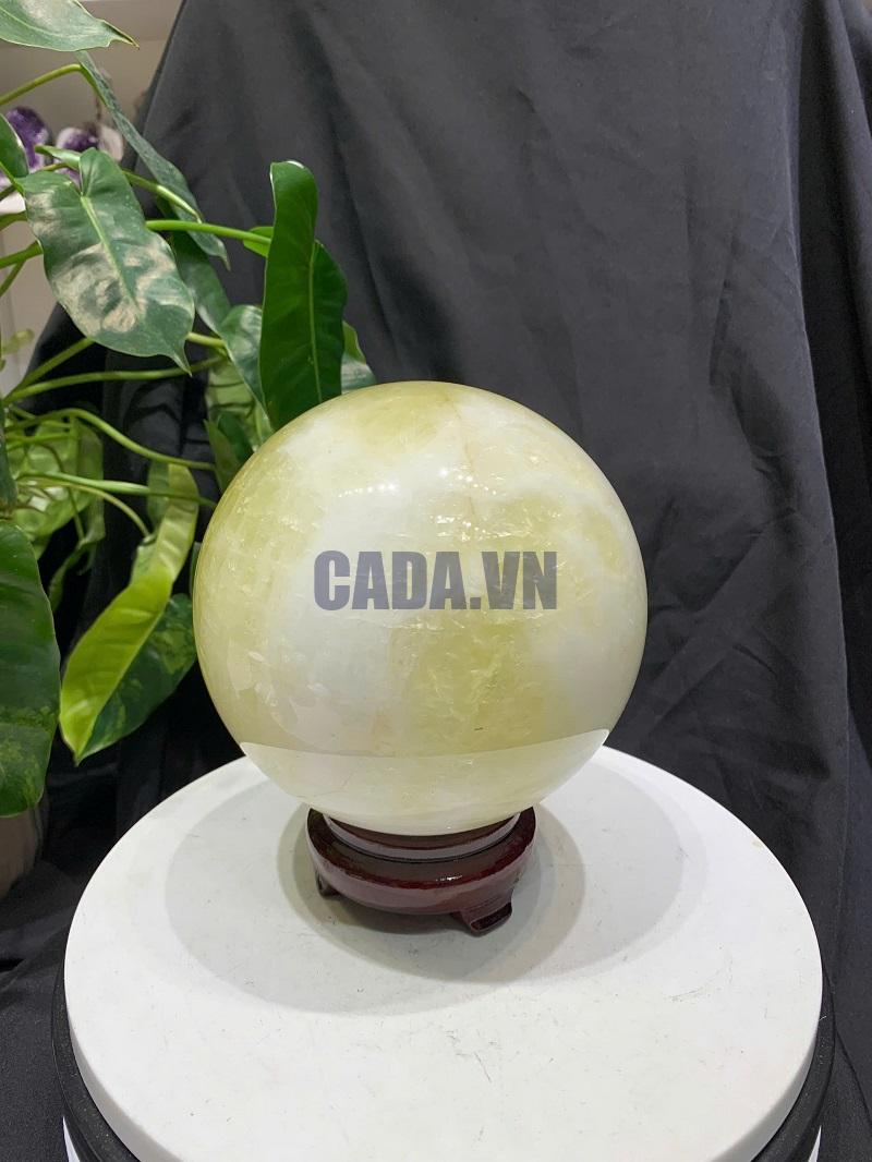 BI CẦU THẠCH ANH VÀNG, ĐK: 14cm – KL: 3.77kg