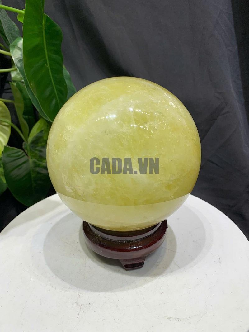 BI CẦU THẠCH ANH VÀNG, ĐK: 12.1cm – KL: 2.446kg