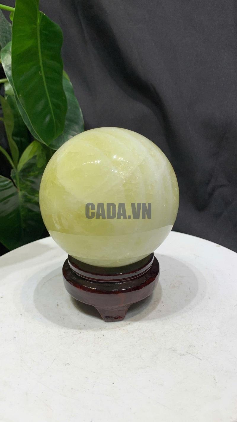 BI CẦU THẠCH ANH VÀNG, ĐK: 9.2cm – KL: 1.096kg