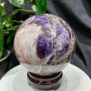 Bi cầu Thạch Anh Tím Vân - Dream Amethyst, ĐK: 13.9cm, KL: 3.6kg