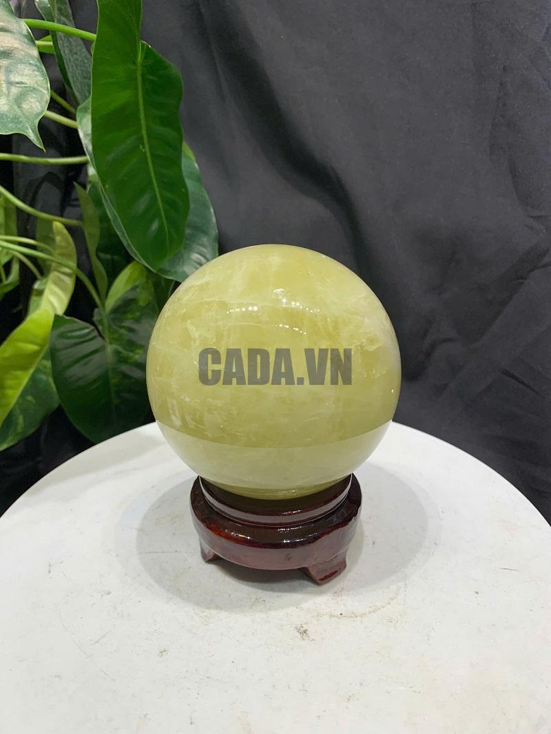 BI CẦU THẠCH ANH VÀNG, ĐK: 9.4cm – KL: 1.146kg