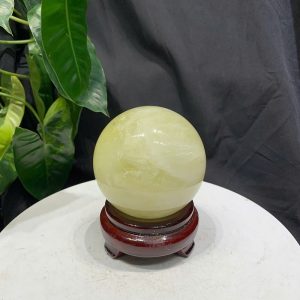 BI CẦU THẠCH ANH VÀNG, ĐK: 8.5cm – KL: 758g
