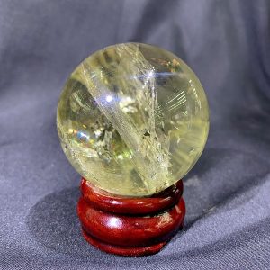BI CẦU THẠCH ANH VÀNG CHẤT TRONG - CITRINE SPHERE, ĐK: 5.9cm – KL: 288g