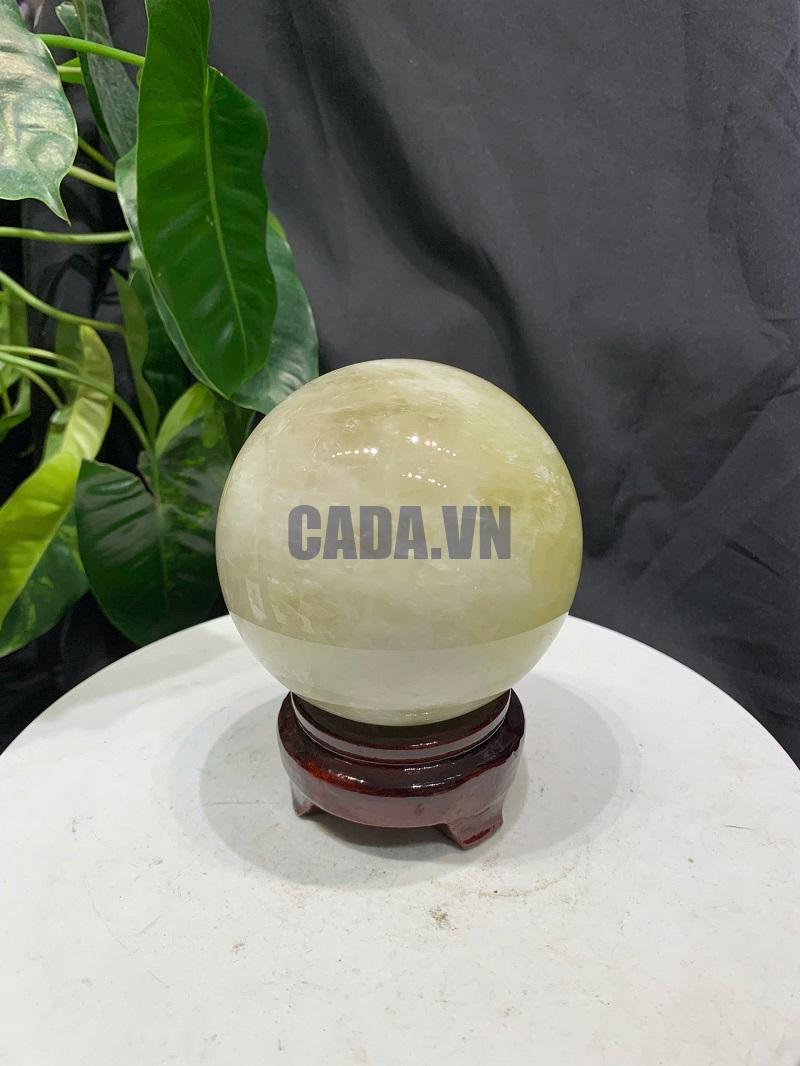 BI CẦU THẠCH ANH VÀNG, ĐK: 9.4cm – KL: 1.146kg
