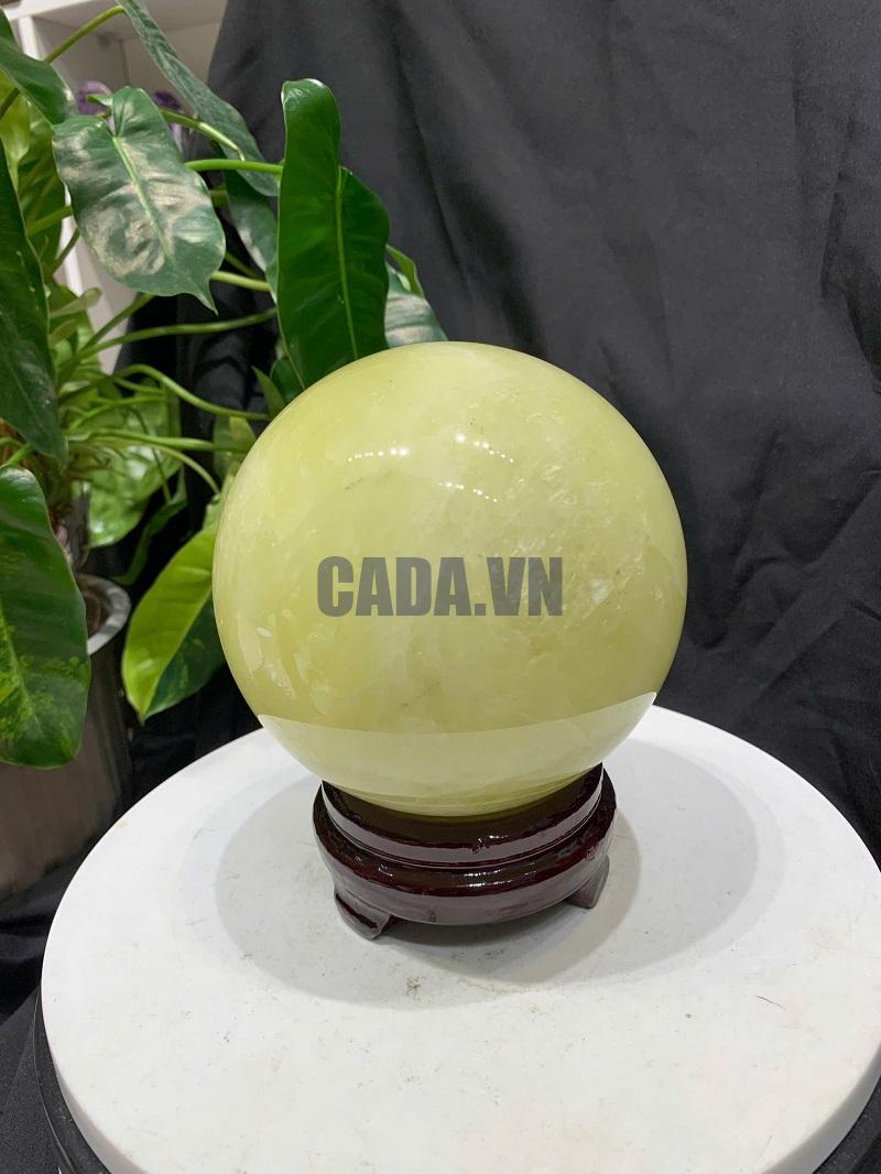 BI CẦU THẠCH ANH VÀNG, ĐK: 12.6cm – KL: 2.704kg