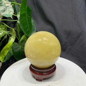 BI CẦU THẠCH ANH VÀNG, ĐK: 9.8cm – KL: 1.314kg