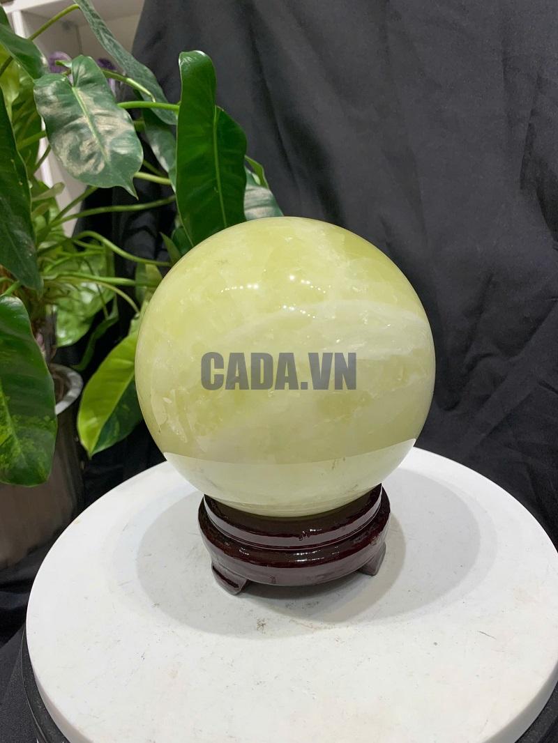 BI CẦU THẠCH ANH VÀNG, ĐK: 12.6cm – KL: 2.704kg