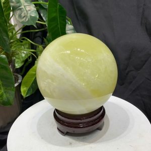 BI CẦU THẠCH ANH VÀNG, ĐK: 12.6cm – KL: 2.704kg