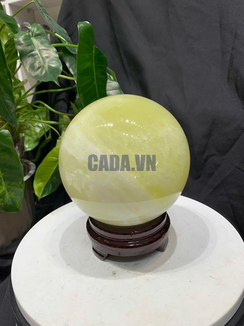 BI CẦU THẠCH ANH VÀNG, ĐK: 12.6cm – KL: 2.704kg
