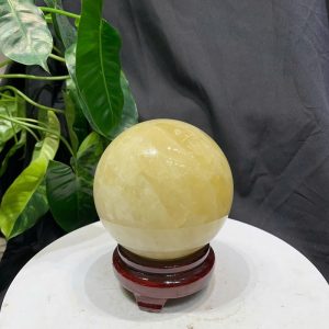 BI CẦU THẠCH ANH VÀNG, ĐK: 9.8cm – KL: 1.314kg