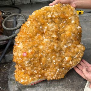 Vỉ Bông tinh thể Thạch Anh Vàng nặng 20.6kg