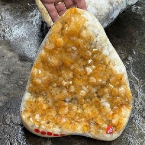 Vỉ tinh thể Thạch Anh Vàng nặng 6.2kg