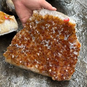 Vỉ tinh thể Thạch Anh Vàng nặng 3.6kg