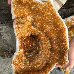 Hốc Thạch Anh Vàng dáng nằm 7.7 kg