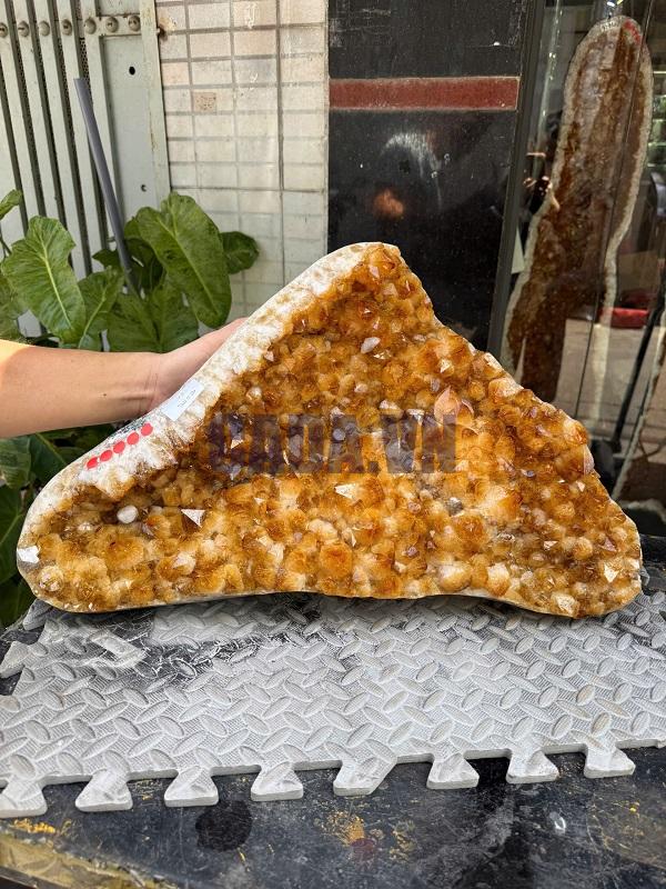 Vỉ tinh thể Thạch Anh Vàng nặng 15.5 kg