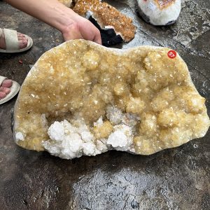 Vỉ Bông tinh thể Thạch Anh Vàng nặng 15.8kg