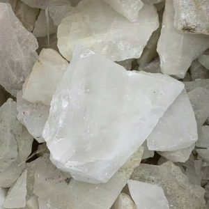 Đá thô thach anh trắng rải nền